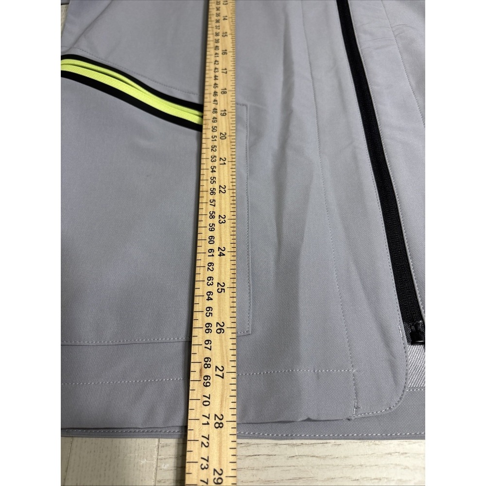 Reebok Classic Mens Grey Neon Full Zip Hooded Windbreaker Jacket REM251JK02 M - Picture 13 of 15